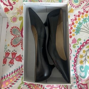 Nine West black kitten heels